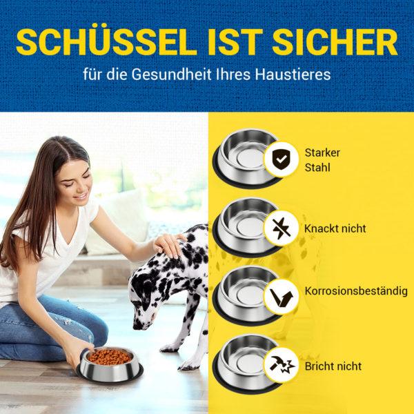 Futterschüssen 900ml für kleine und mittlere Hunde