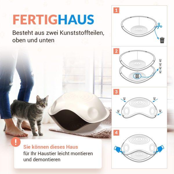 Hütte, Korb zum Schlafen für Katzen, kleine Hunde, Welpen