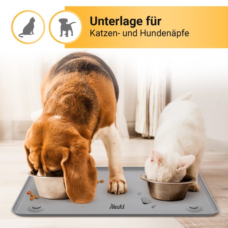 Futtermatte für Hund, Katze 30x50cm Silikon mit Saugnäpfe kaufen Huskl