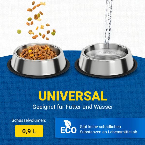 Wassernapf Fressnapf 900ml für Hunde, Katzen