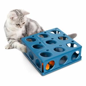Fummelbrett - Interaktives Katzenspielzeug 21 Löcher